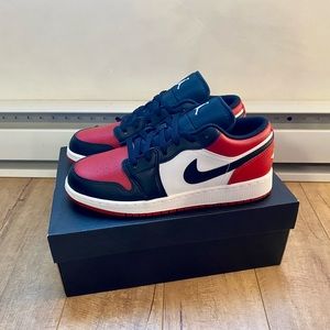 Jordan 1 Low - Bred Toe / 6 women